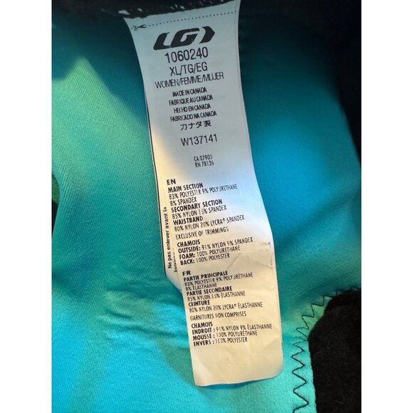 Garneau Solano Chamois Tights Size XL Women’s Cycling Shorts Black $140 All Weat - Picture 8 of 15